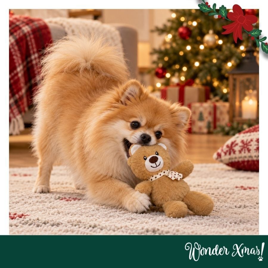 Wonder Christmas Oso Caramelo Peluche para perros, , large Imagen numero 2