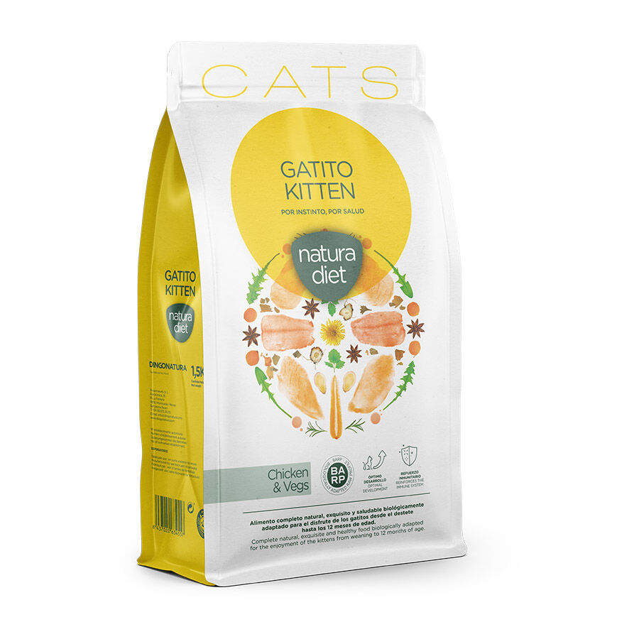 Pienso Natura Diet Kitten de pollo para gatitos Imagen numero 1