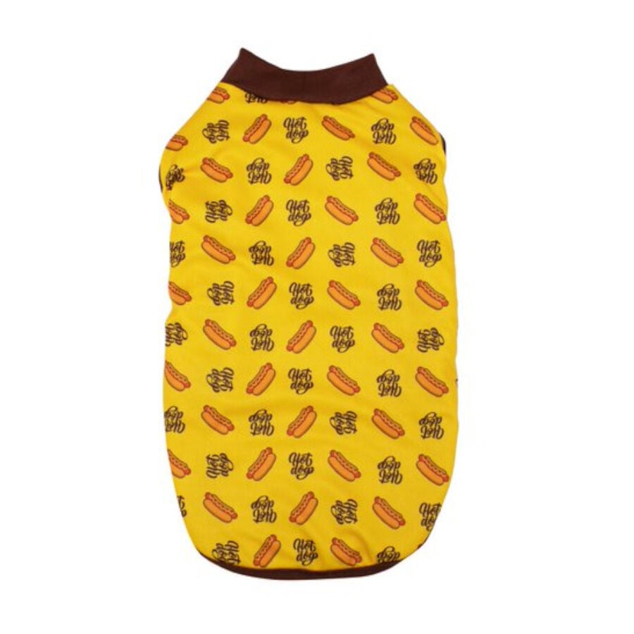 Outech Fleece Hot Dog Sudadera Amarilla para perros , , large Imagen numero 1