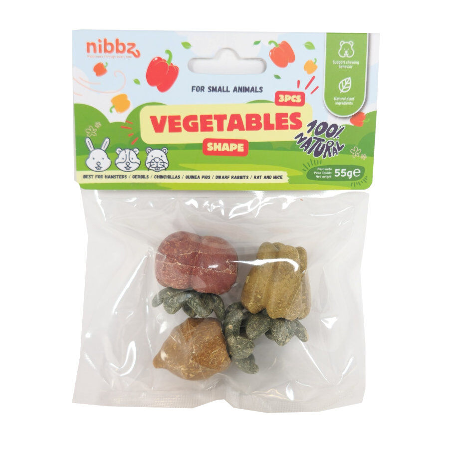 Nibbz Vegetales Snack para roedores, , large indicador imagen numero 1