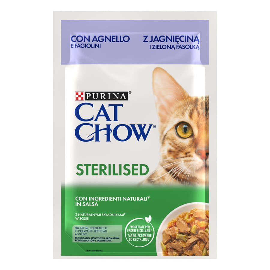 85 g Cat Chow Sterilised pollo sobre para gatos, , large Imagen numero 1