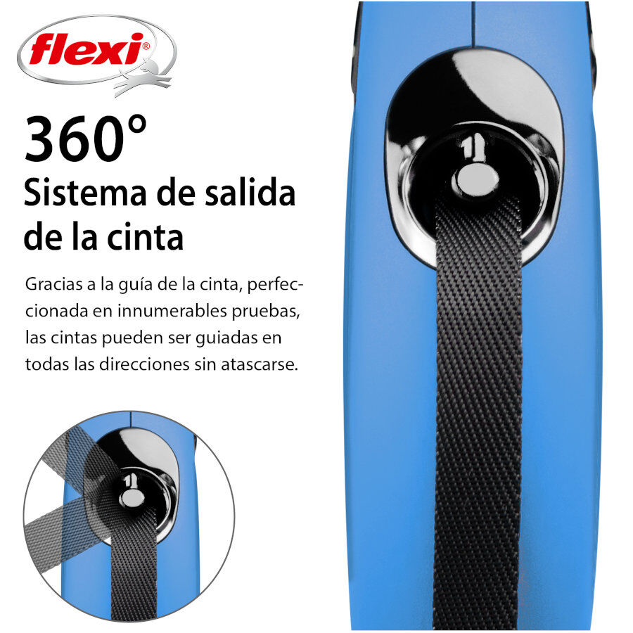 Flexi New Classic Correa Extensible Azul para perros, , large indicador imagen numero 3
