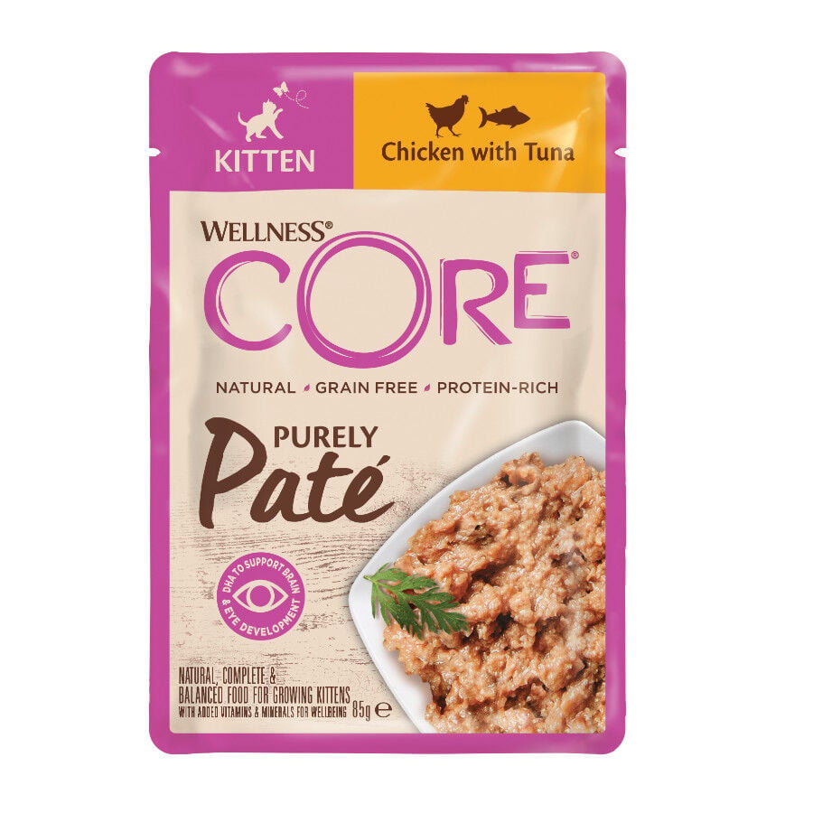 85 g Wellness Core Kitten Pollo en Pat&eacute; sobre para gatos&nbsp;, , large Imagen numero 1