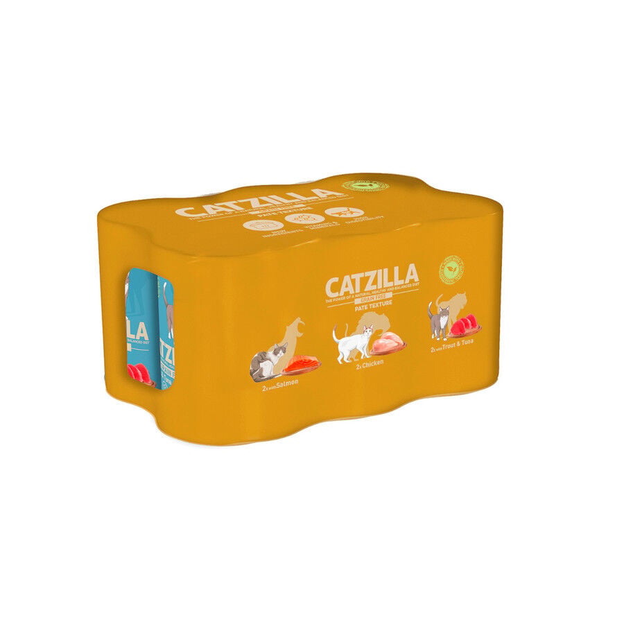 6 latas x 400 g Catzilla Adult Grain Pat&eacute; latas para gatos, , large Imagen numero 1