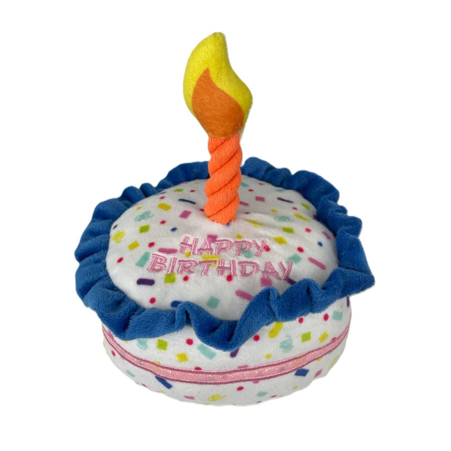 Tootoy! Comfort Brithday Cake Cuddler peluche con sonido para perros, , large indicador imagen numero 2