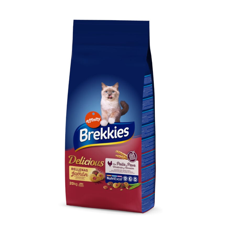 20 kg Affinity Brekkies Delicious Pollo y Pavo pienso para gatos, , large Imagen numero 1