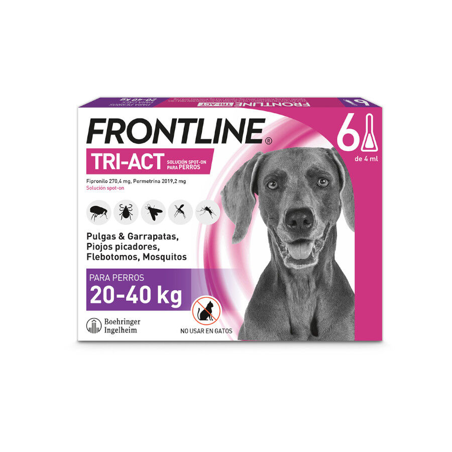 Frontline Tri-Act Pipetas Antiparasitarias para perros, , large Imagen numero 1
