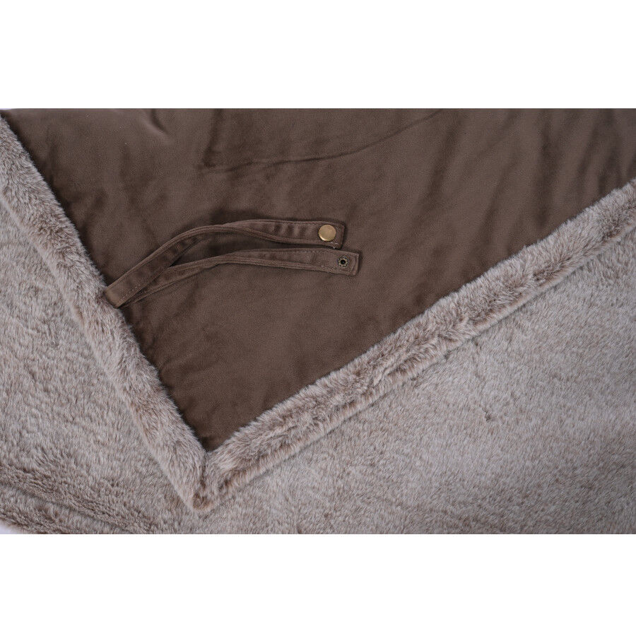 Leeby manta suave marr&oacute;n para perros, , large Imagen numero 5