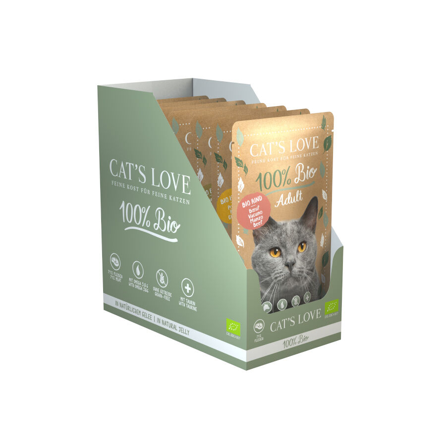 Cat's Love Adult Bio Sobre en Gelatina para gatos &ndash; Multipack 6