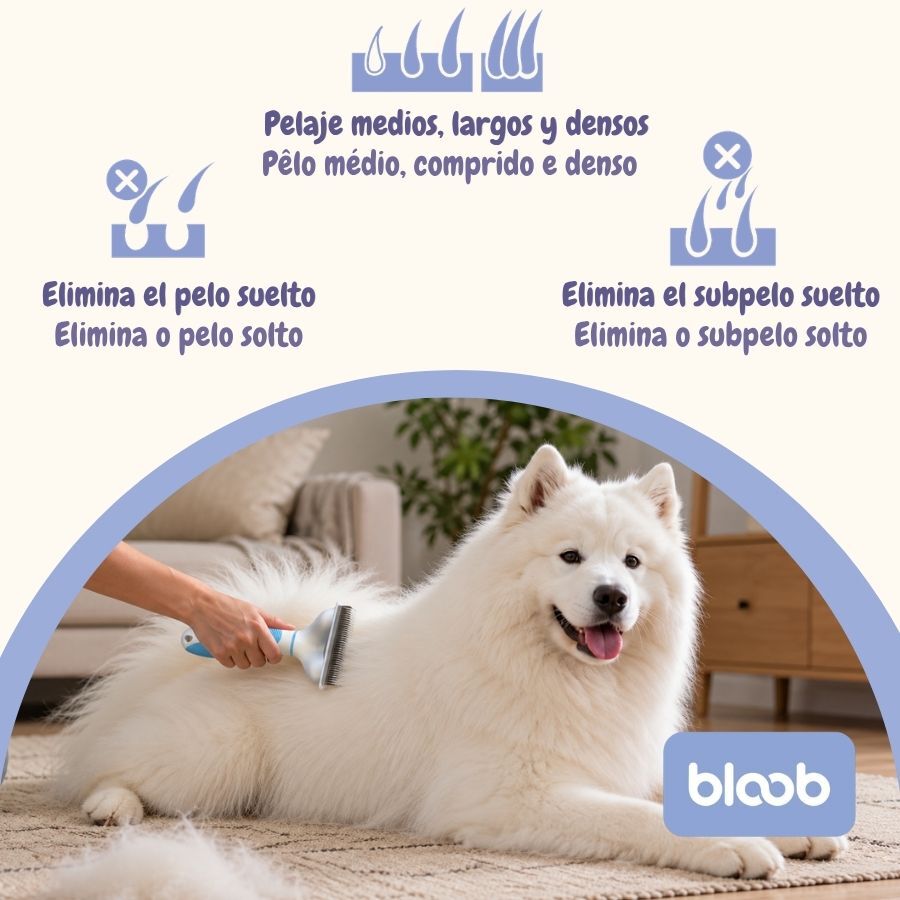 Bloob Cepillo Deslanador Subpelo para perros, , large Imagen numero 3