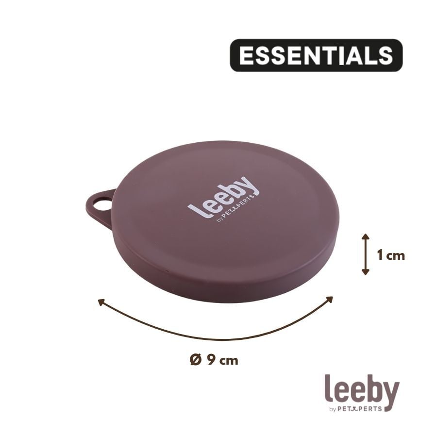Leeby Tapa Comedero Marr&oacute;n para perros y gatos, , large indicador imagen numero 4