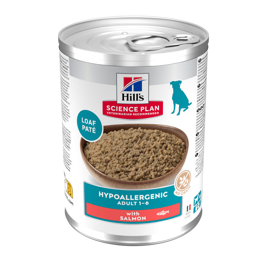 363 g Hill's Science Plan Hypoallergenic Alimento H&uacute;medo con Salm&oacute;n para Perros Adultos, , large indicador imagen numero 1