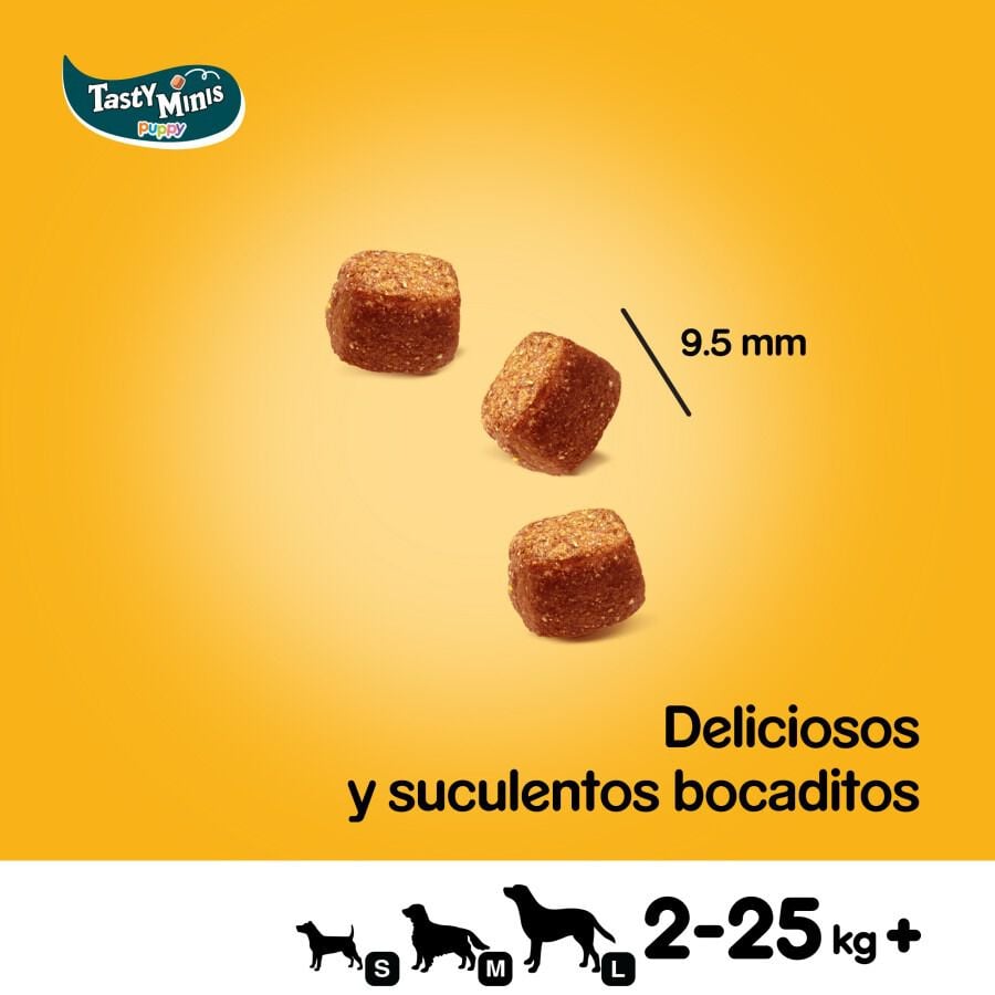 125 g Pedigree Tasty Minis Premios Sabor Pollo para Perros Cachorros, , large Imagen numero 3