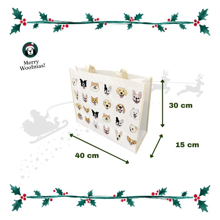 Wonder Christmas Tote Bag Guau para perros, , large indicador imagen numero 3