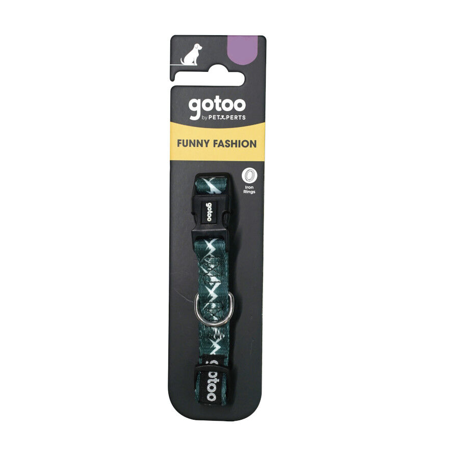 Gotoo Collar estampado verde para perros, , large Imagen numero 5