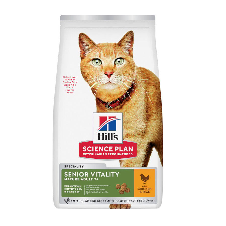 1.5 kg Hill's Science Plan Youthful Vitality Pollo pienso para gatos, , large Imagen numero 1