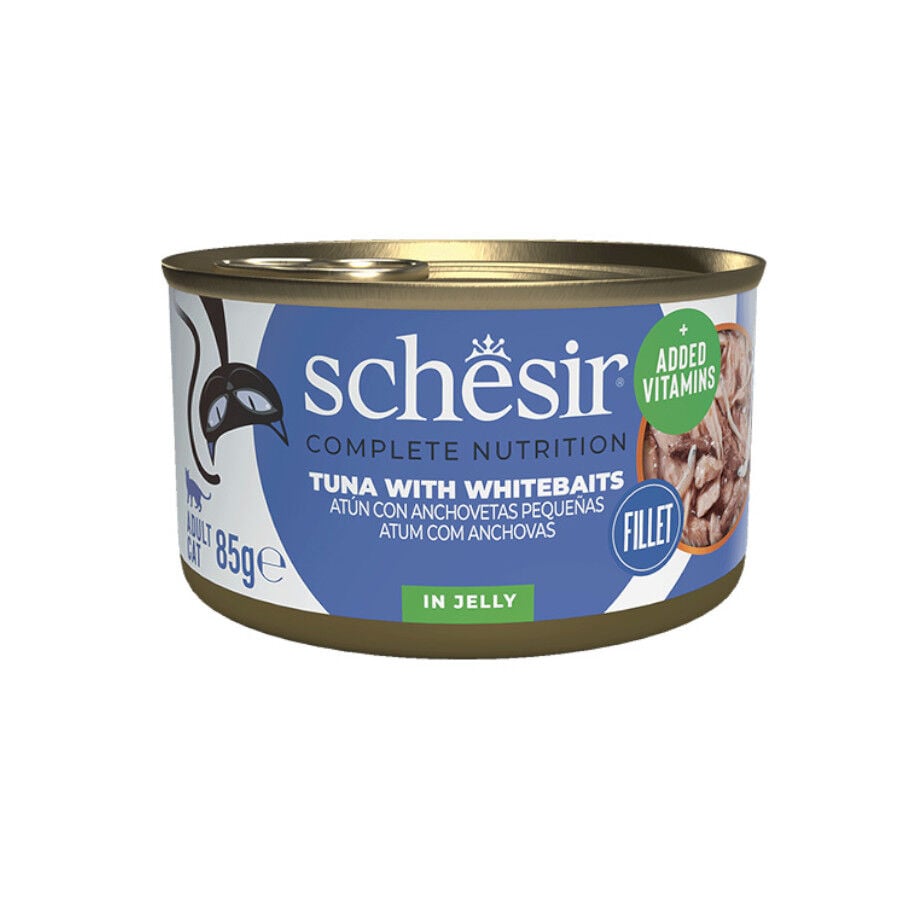 85 g Schesir Adult At&uacute;n con Anchoas lata para gatos , , large Imagen numero 1