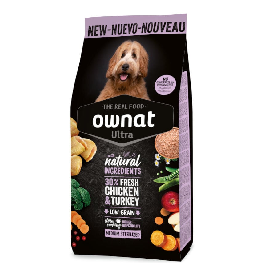 12 kg Ownat Ultra Medium Sterilized pienso para perros, , large Imagen numero 1