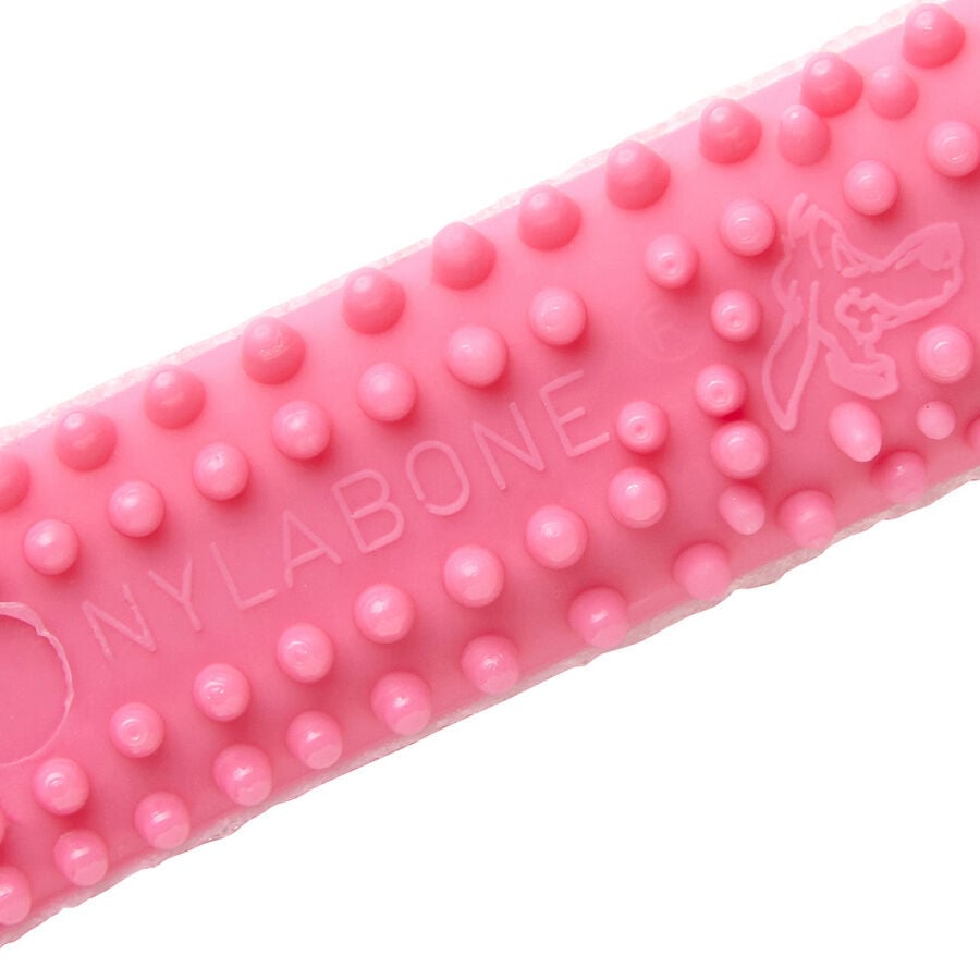 Nylabone Hueso Mordedor Dental Rosa Sabor a Pollo para cachorros, , large indicador imagen numero 4