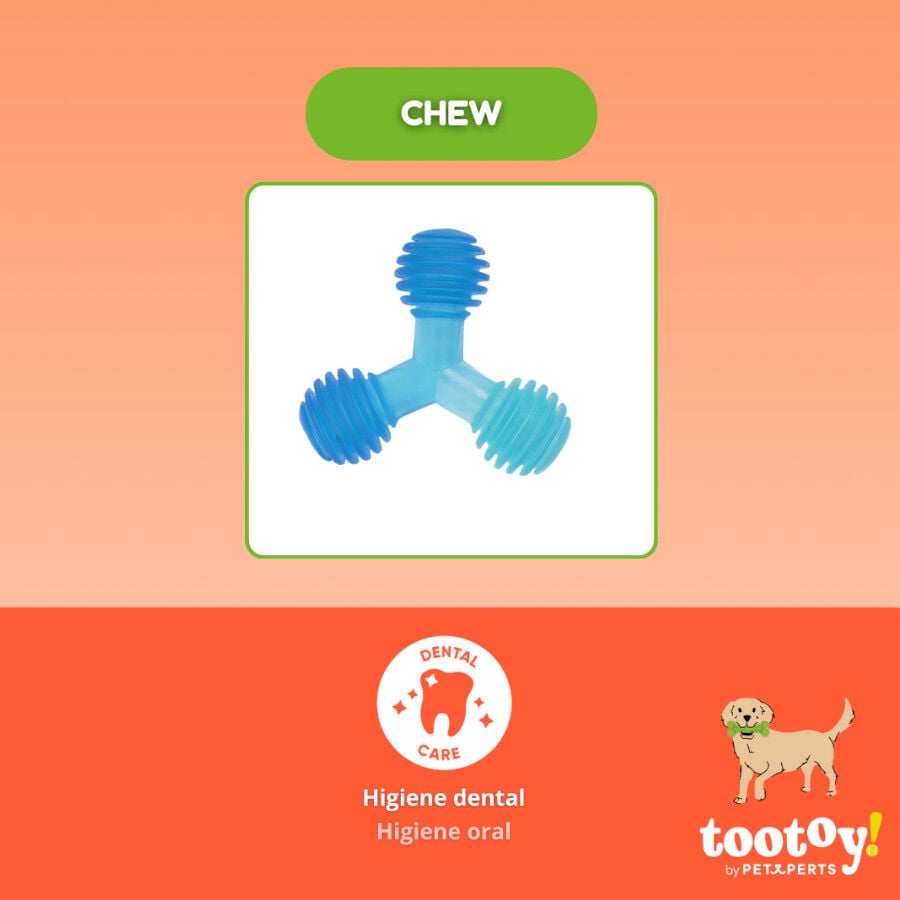 Tootoy! Mordedor de Pelotas en Tri&aacute;ngulo Azul para perros, , large indicador imagen numero 3