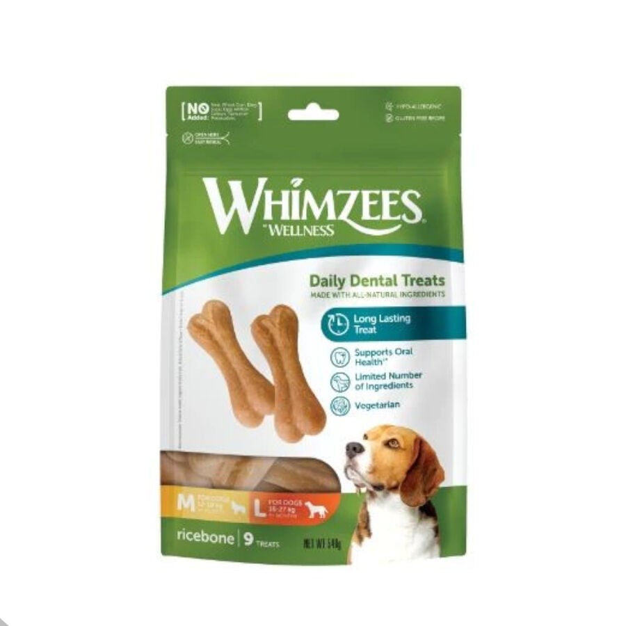9 barritas Whimzees Snacks Dentales en Forma de Hueso para perros, , large indicador imagen numero 1