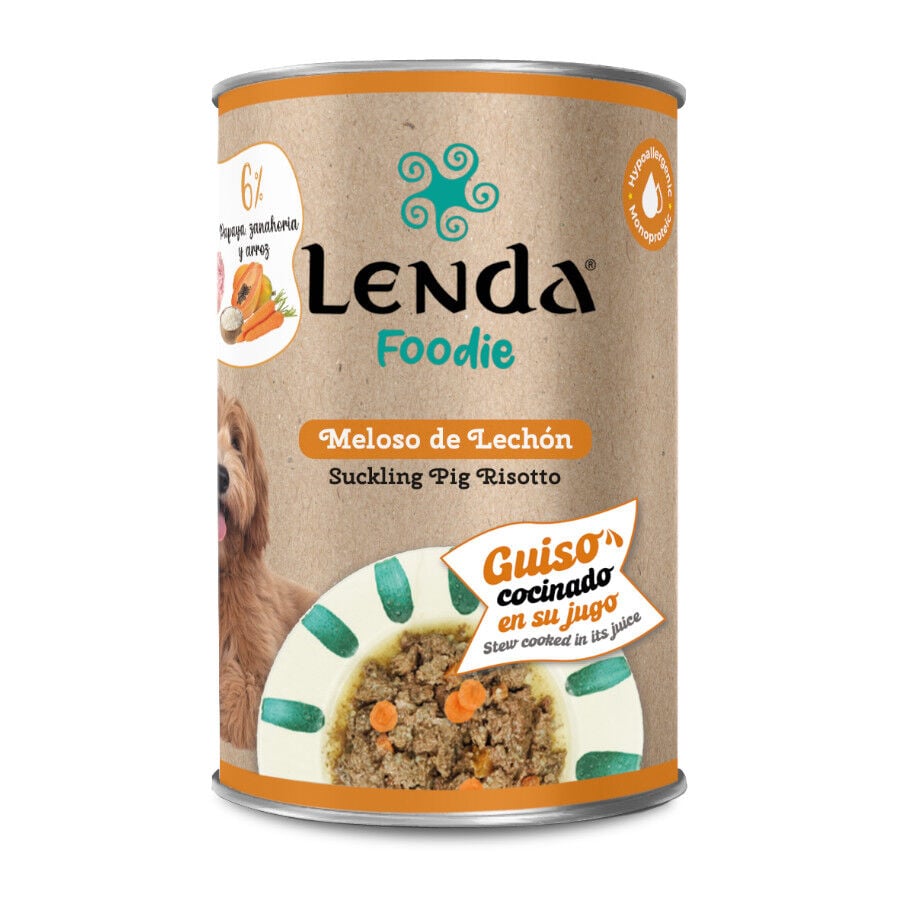 Lenda Meloso de Lech&oacute;n lata para perros
