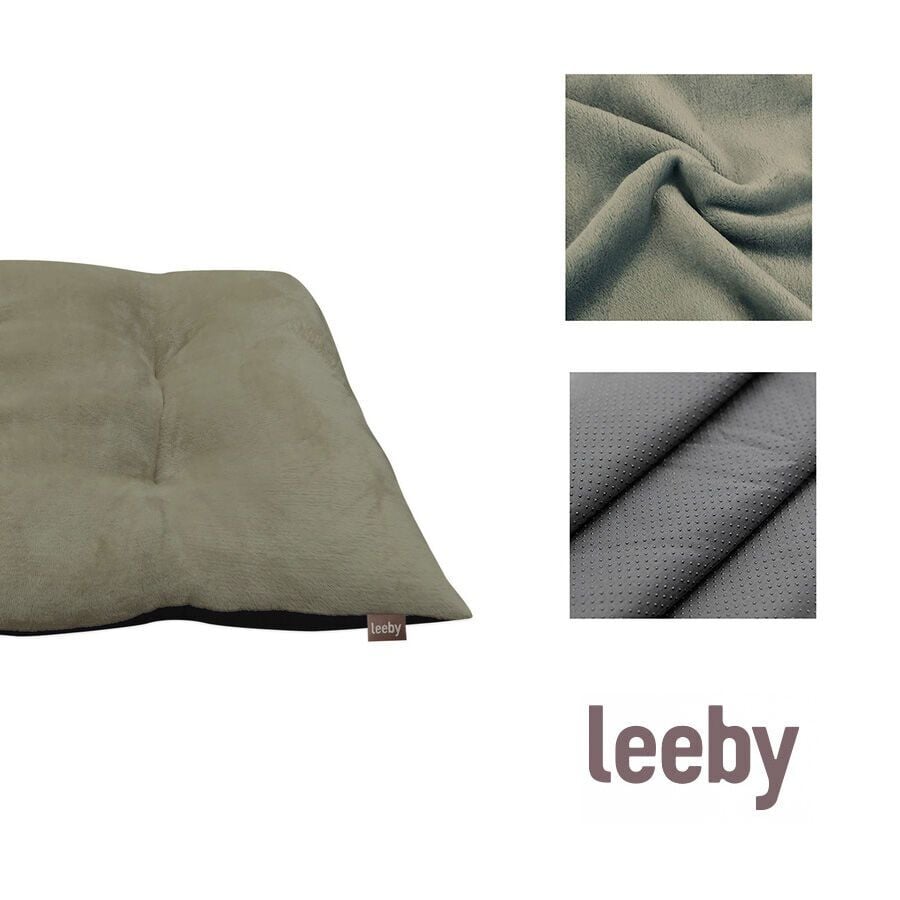 Leeby Coj&iacute;n Acolchado de Terciopelo Verde para perros, , large indicador imagen numero 4