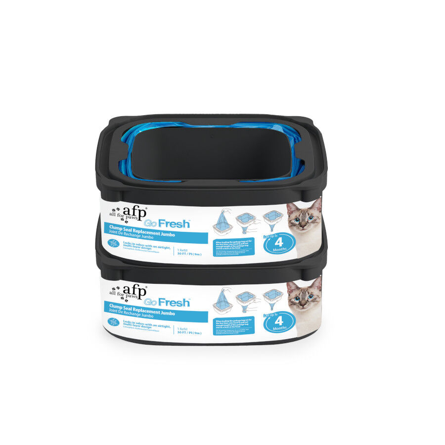 All For Paws Go Fresh Jumbo Repuesto Bolsas Negras para gatos, , large Imagen numero 3