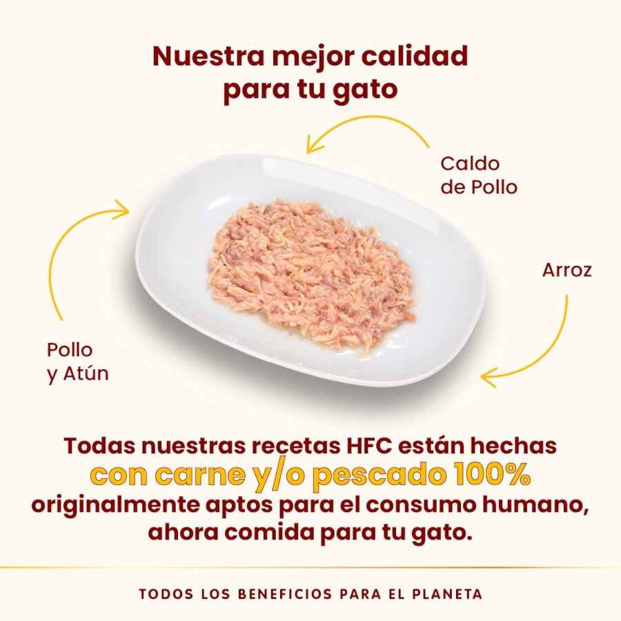 70 g Almo Nature HFC pollo con at&uacute;n lata para gatos , , large indicador imagen numero 3
