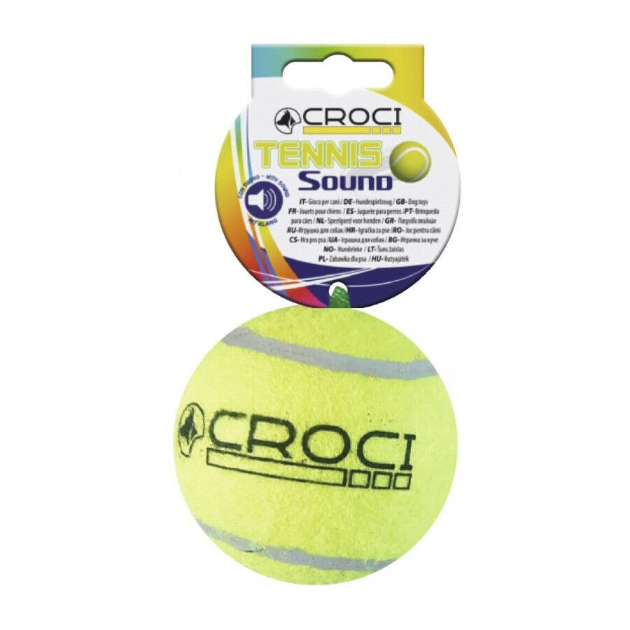 Croci  Pelota de Tenis con sonido para perros, , large Imagen numero 1