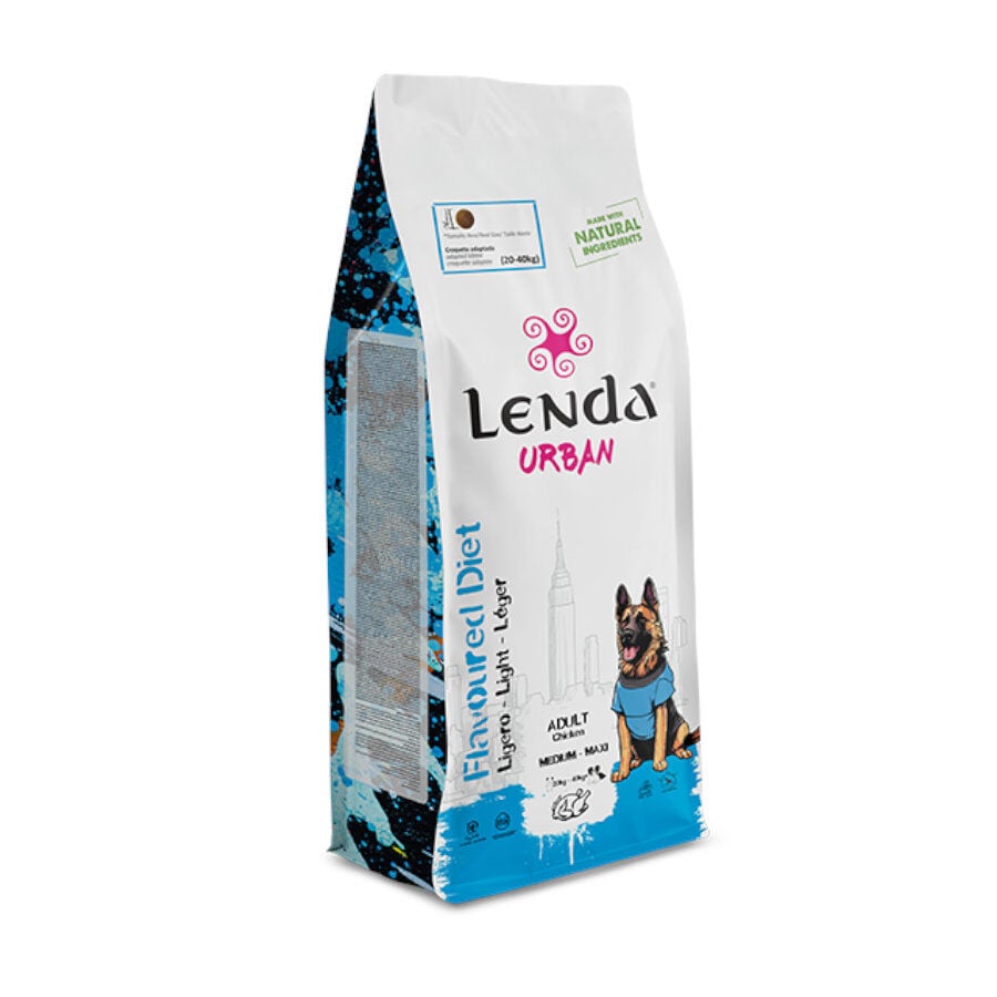 15 kg Lenda Urban Flavoured Diet Light Adult Medium Maxi Pienso para perros, , large Imagen numero 1