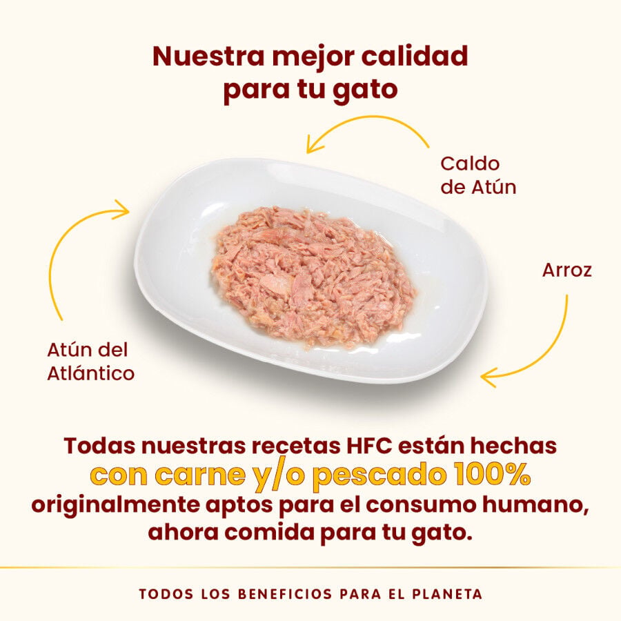 50 g Almo Nature HFC Sterilised At&uacute;n del Atlantico en sobre para gatos, , large Imagen numero 3
