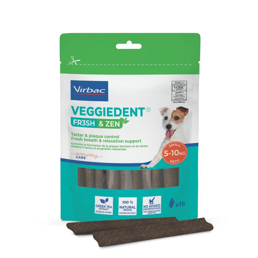 Virbac L&aacute;minas Veggiedent Zen S para perros