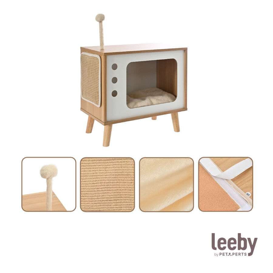 Leeby Thierre TV cama nido rascador  para gatos, , large Imagen numero 7