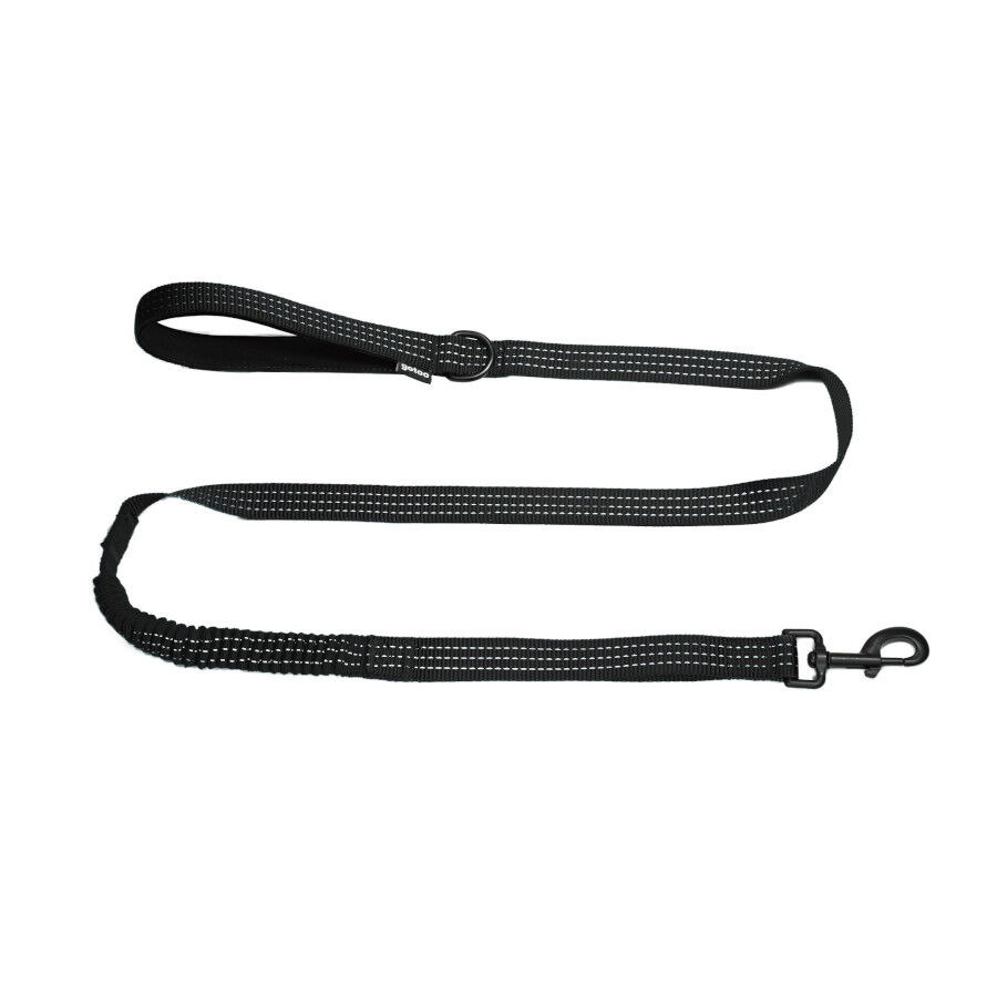 Gotoo Correa antitirones negra para perros, , large Imagen numero 1