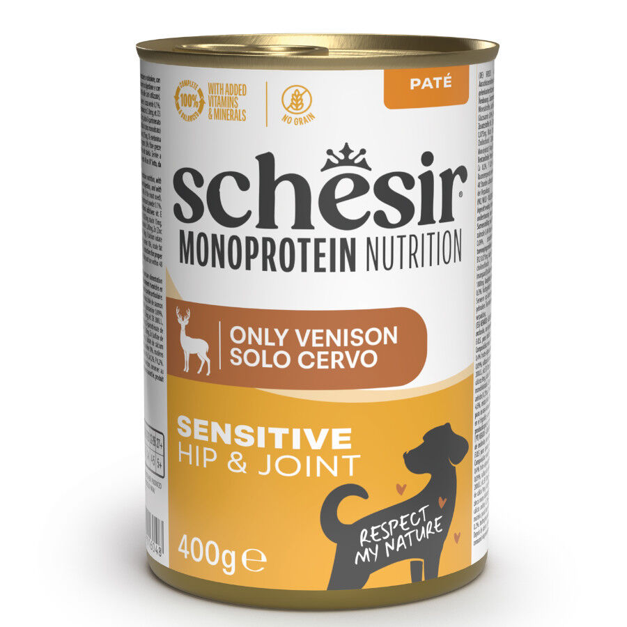 400 g Schesir Monoprotein Lata Ciervo para perros, , large Imagen numero 1