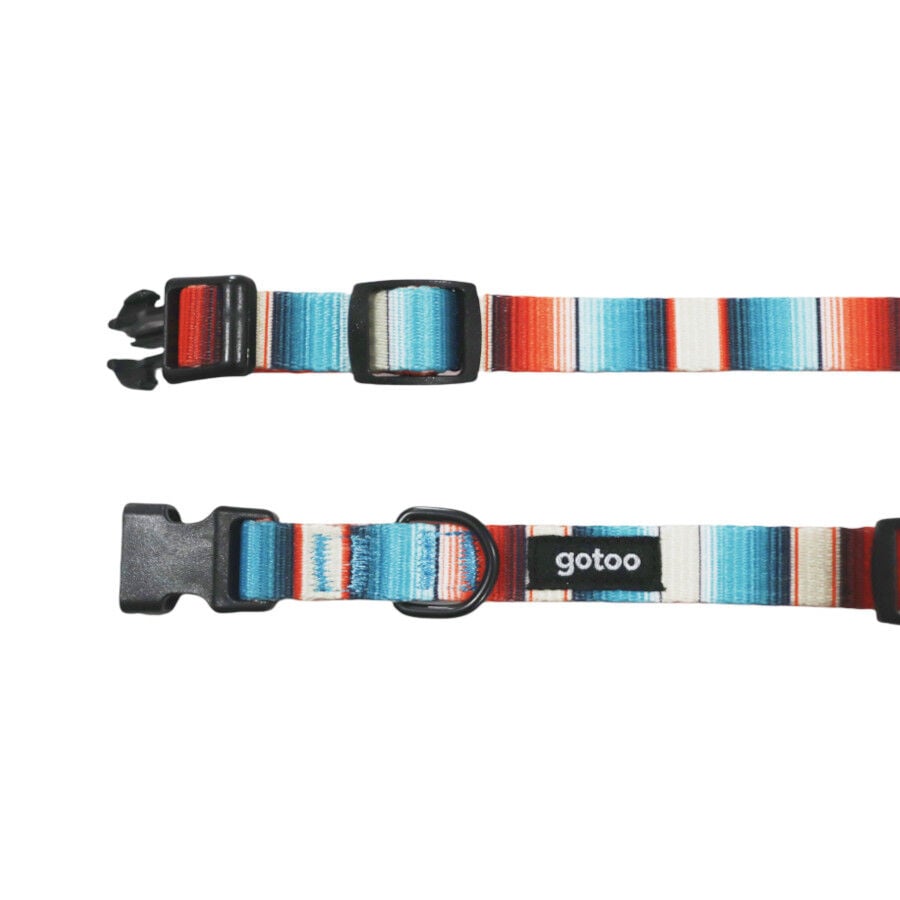 Gotoo Collar estampado rayas multicolor para perros, , large Imagen numero 3