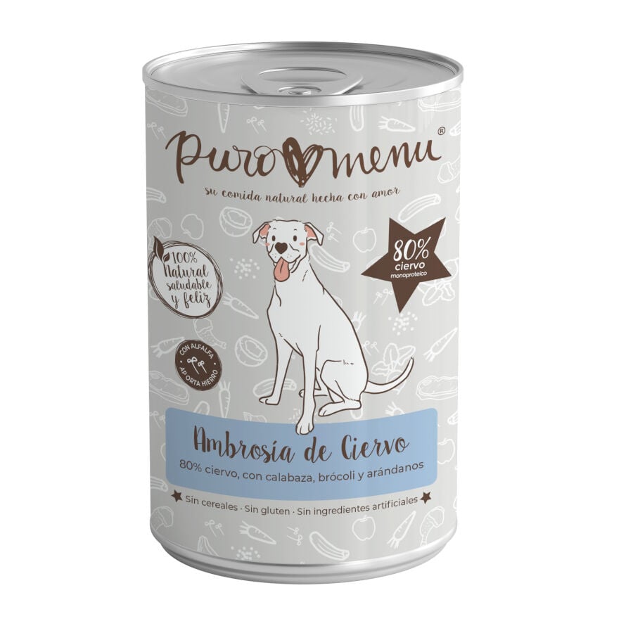 Puro Menu Ambros&iacute;a de Ciervo lata para perros