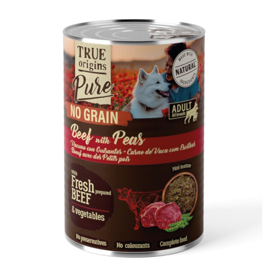 400 g True Origins Adulto Pure Vacuno lata para Perros, , large indicador imagen numero 1
