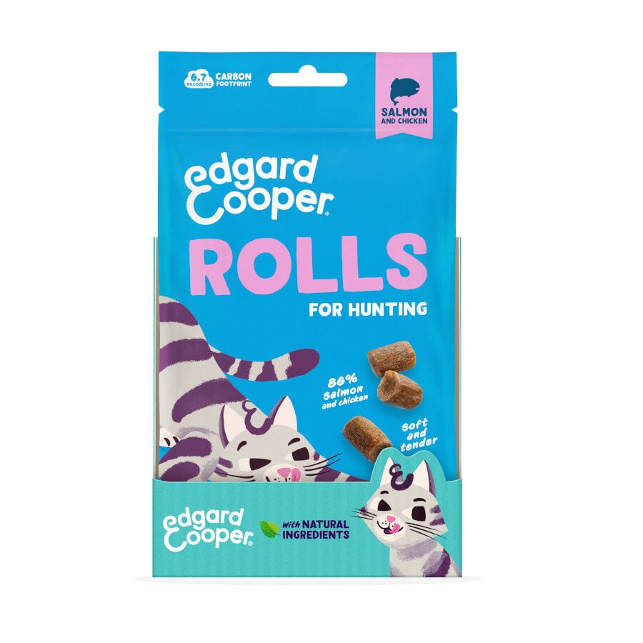 45 g Edgard & Cooper Rollitos Salm&oacute;n y Pollo para gatos, , large indicador imagen numero 7