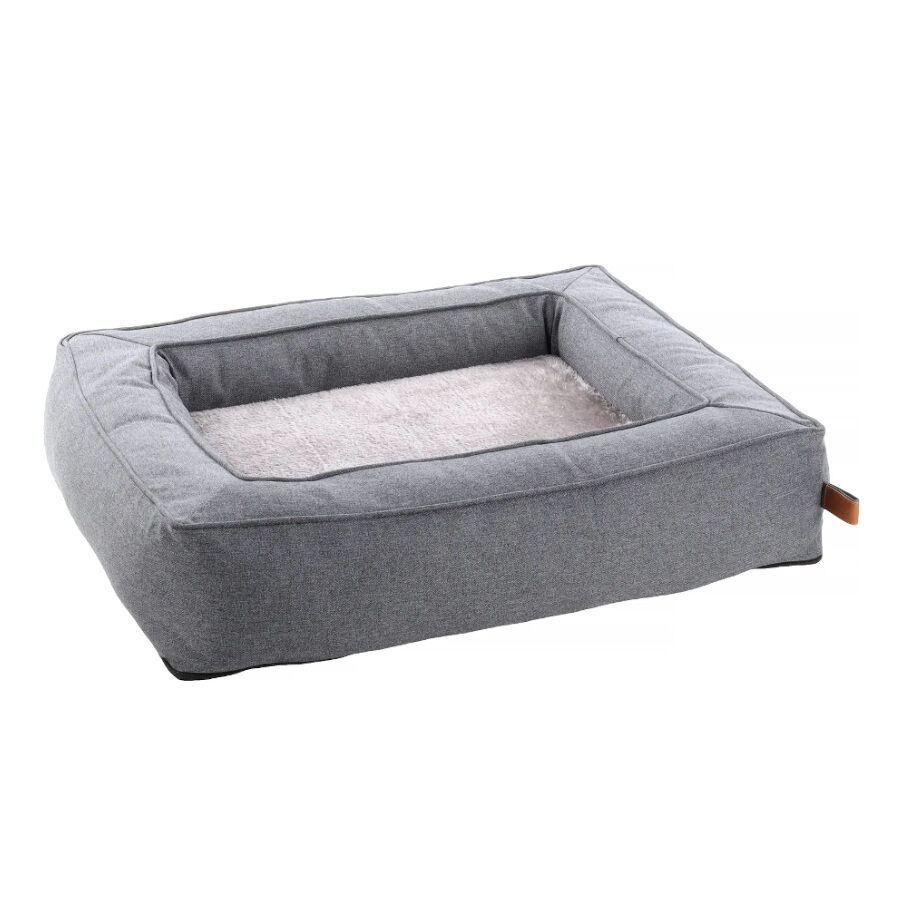 Flamingo Carlota Rect&aacute;ngulo Gris con Cremallera Cama para perros, , large indicador imagen numero 1