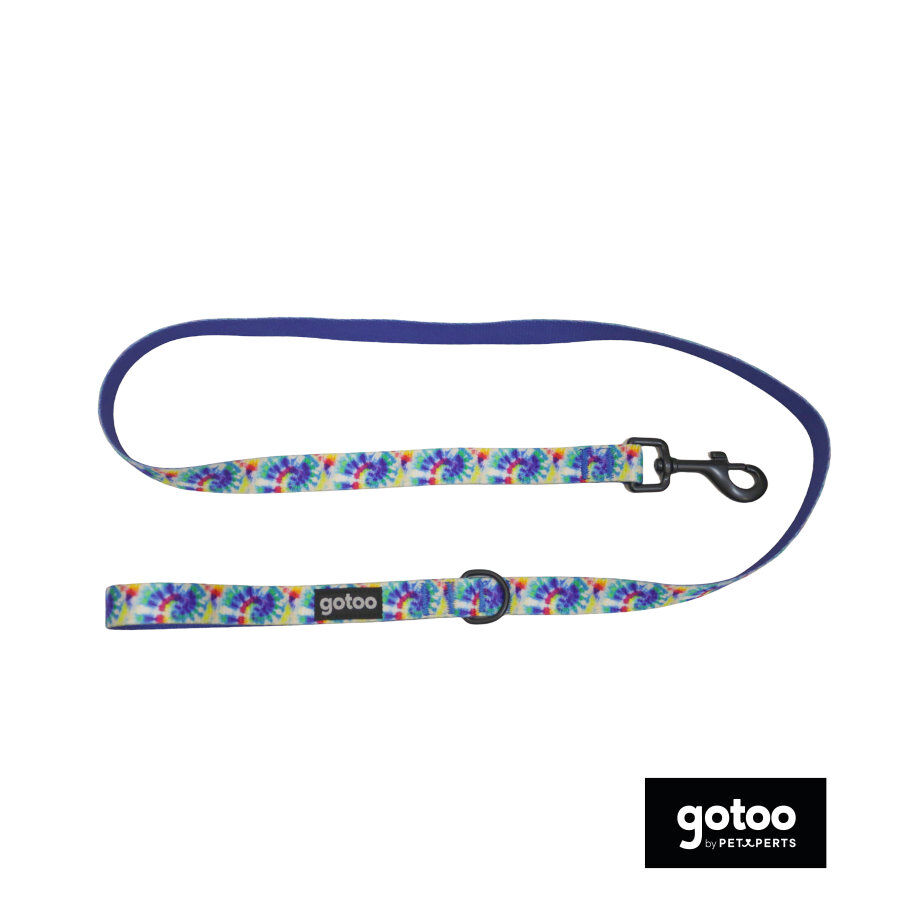 Gotoo Correa estampado azul para perro, , large Imagen numero 2