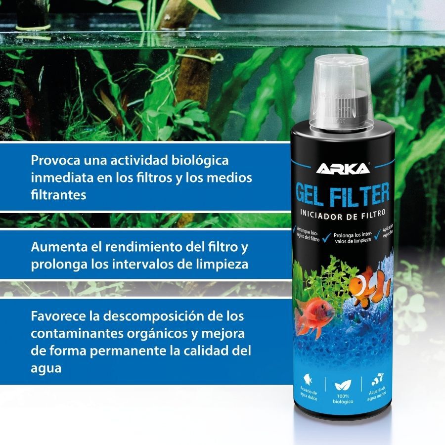 Arka Gel Filter Iniciador de Filtro para acuarios, , large indicador imagen numero 2
