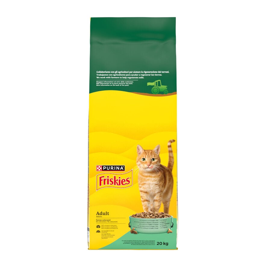 20 kg Friskies Conejo y Pollo pienso para gatos, , large indicador imagen numero 1
