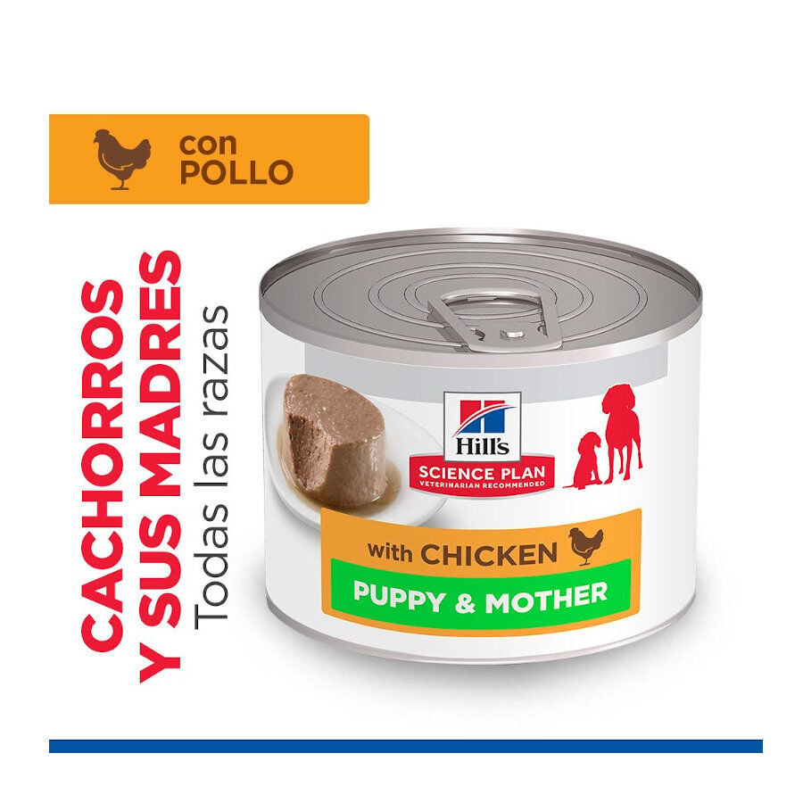 Hill's Science Plan PuppyyMother Mousse de Pollo lata para perros