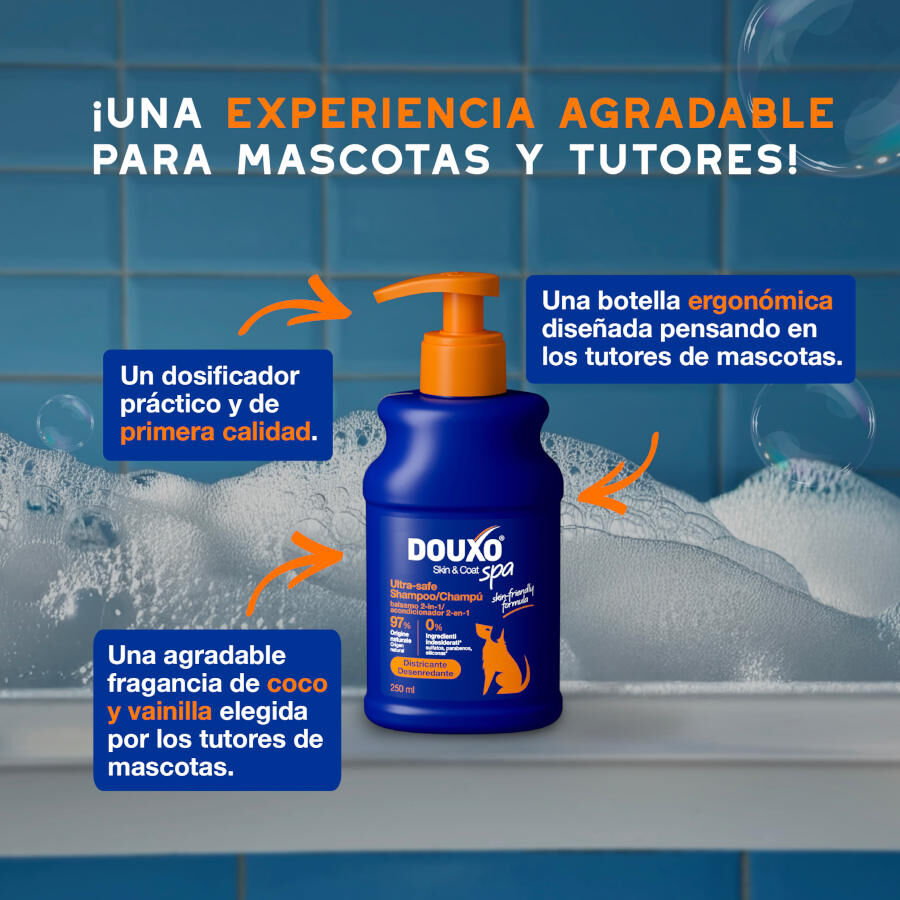 Ceva Douxo Spa Champ&uacute; 2 en 1 Desenredante para perros, , large indicador imagen numero 3