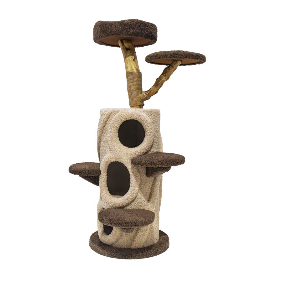Freedog Rascador Zenpear Limb Beige y Marr&oacute;n para gatos, , large indicador imagen numero 2