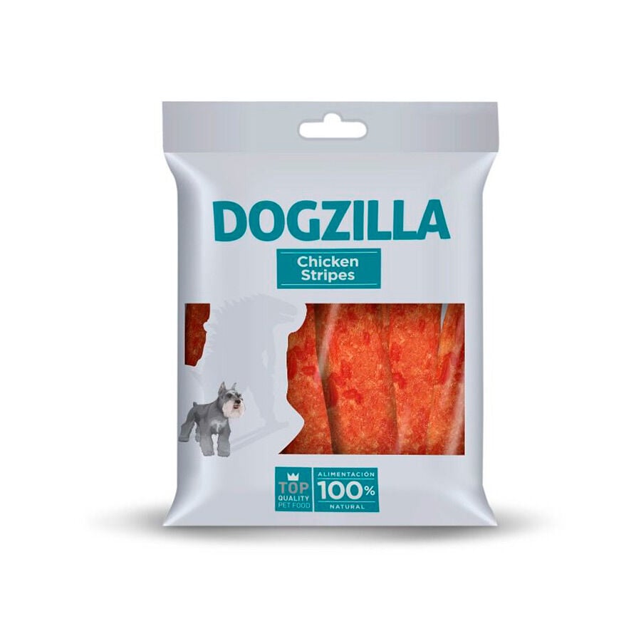 100 g Dogzilla L&aacute;minas de pollo para perros, , large Imagen numero 1