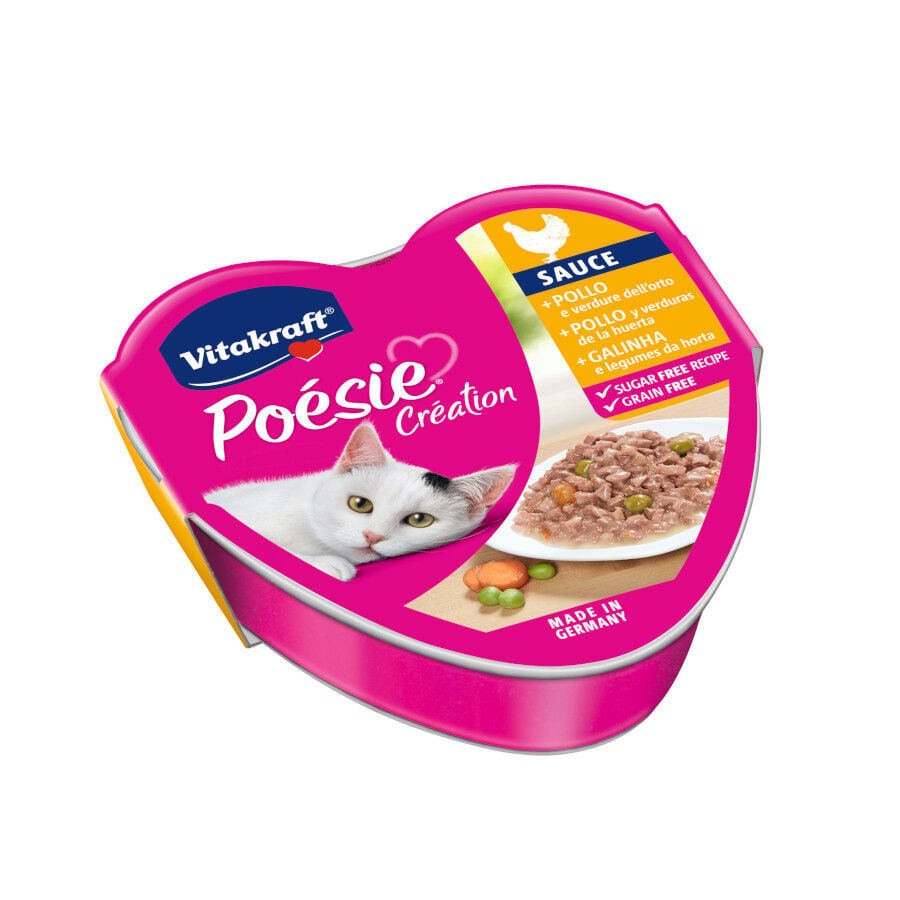 Vitakraft Po&eacute;sie Pollo tarrina en salsa para gatos 