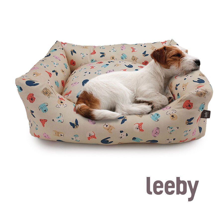 Leeby Cama Beige Estampado C&oacute;mic para perros, , large indicador imagen numero 2